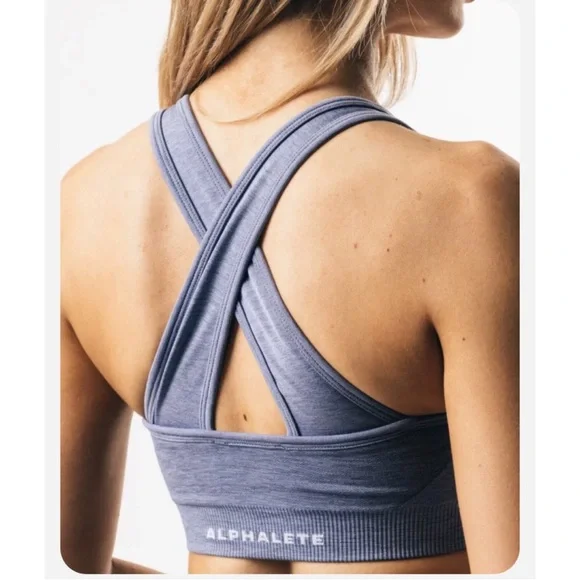 Alphalete Amplify bra S rare french blue colour - Picture 2 of 3